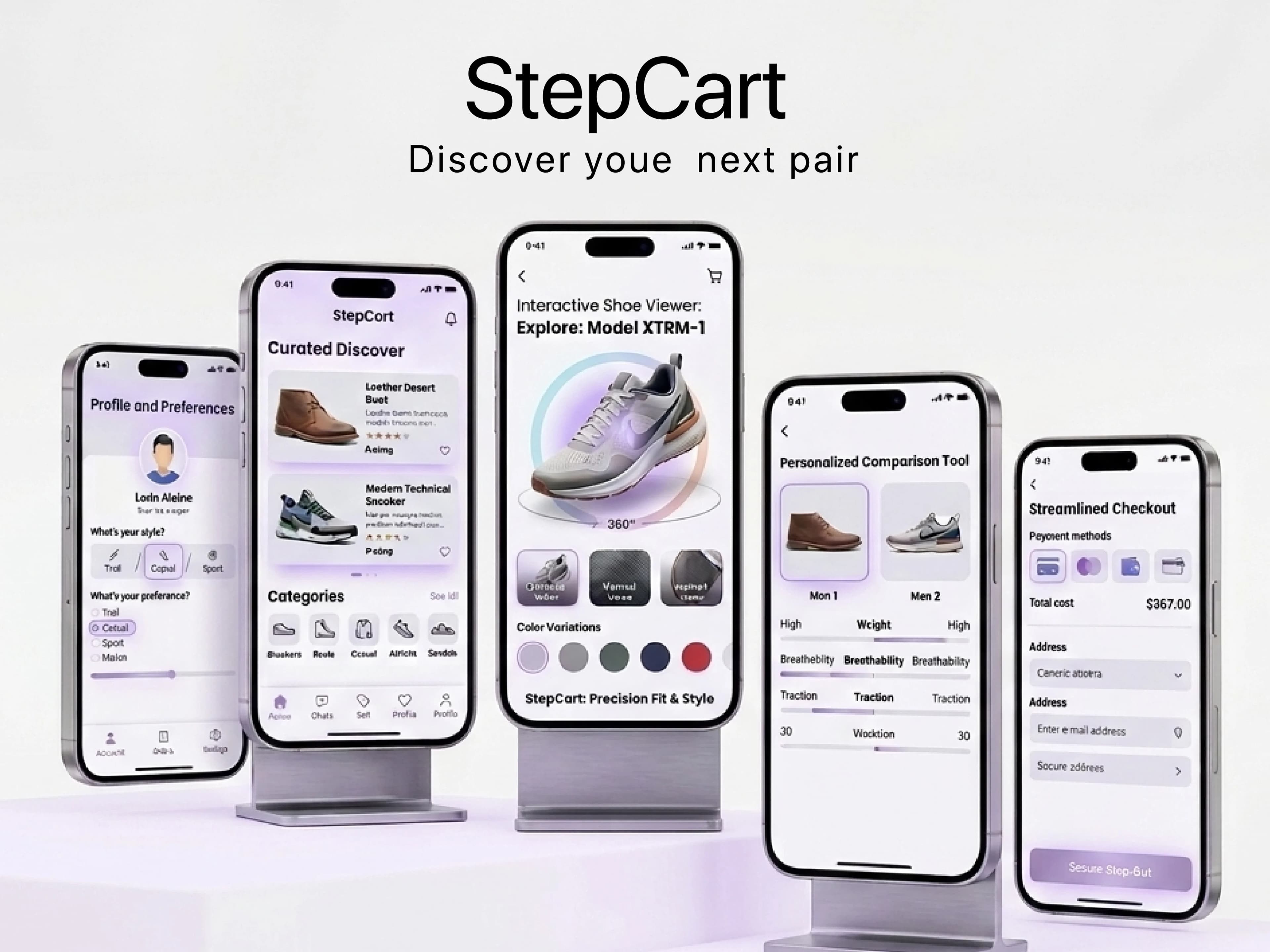 StepCart interface